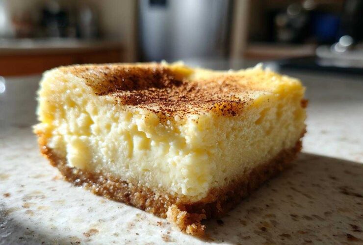 Eggnog Cheesecake Bars