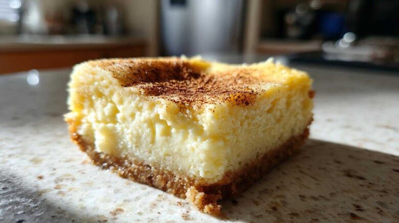 Eggnog Cheesecake Bars