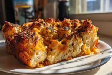 Everything Bagel Breakfast Casserole