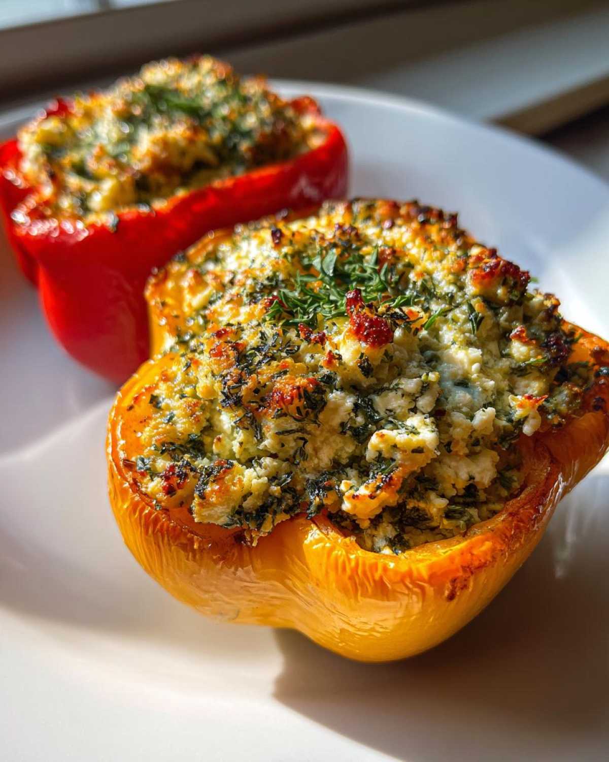 Feta Stuffed Peppers (Tiropita) - detail 1
