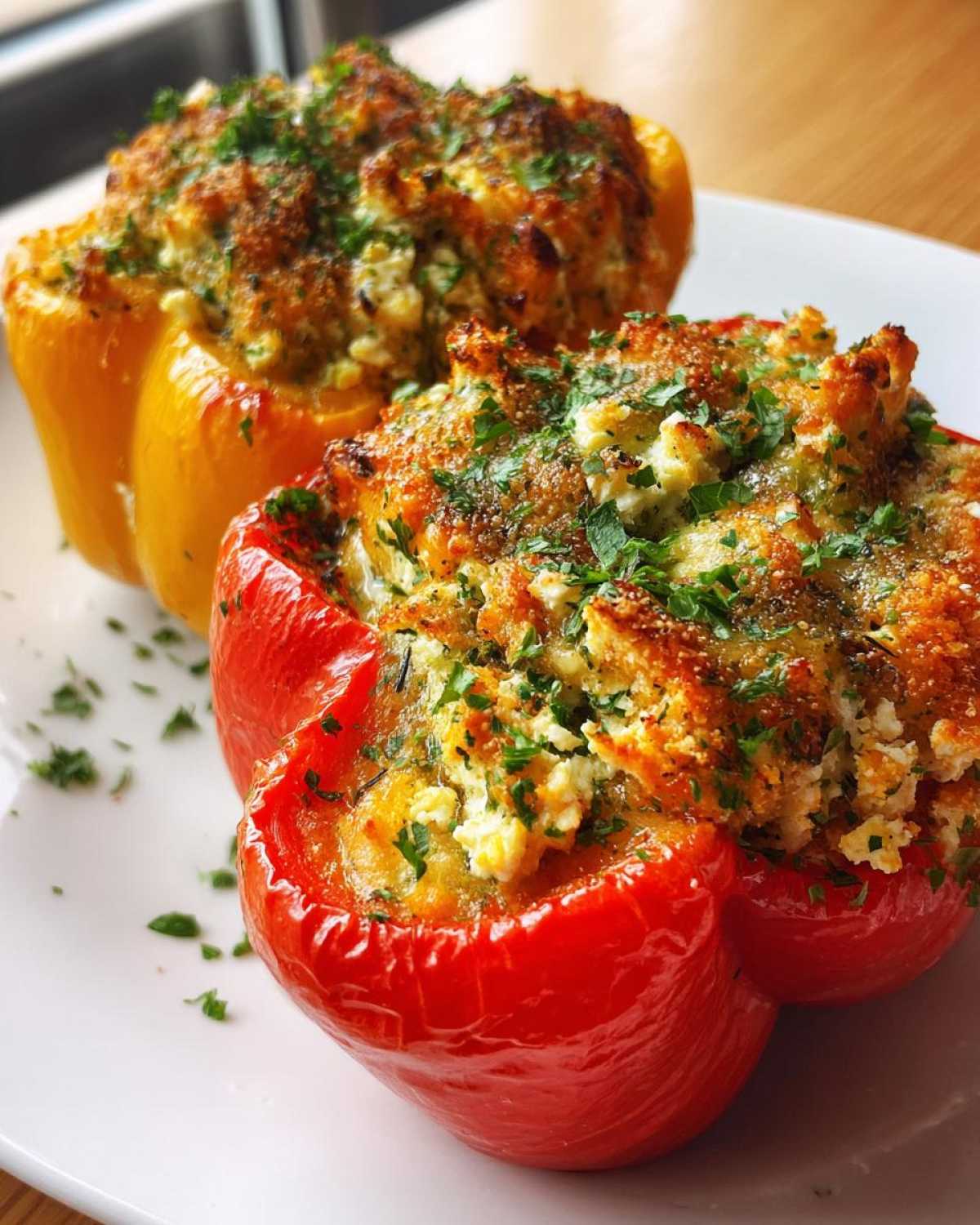 Feta Stuffed Peppers (Tiropita) - detail 2