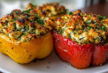 Feta Stuffed Peppers (Tiropita)