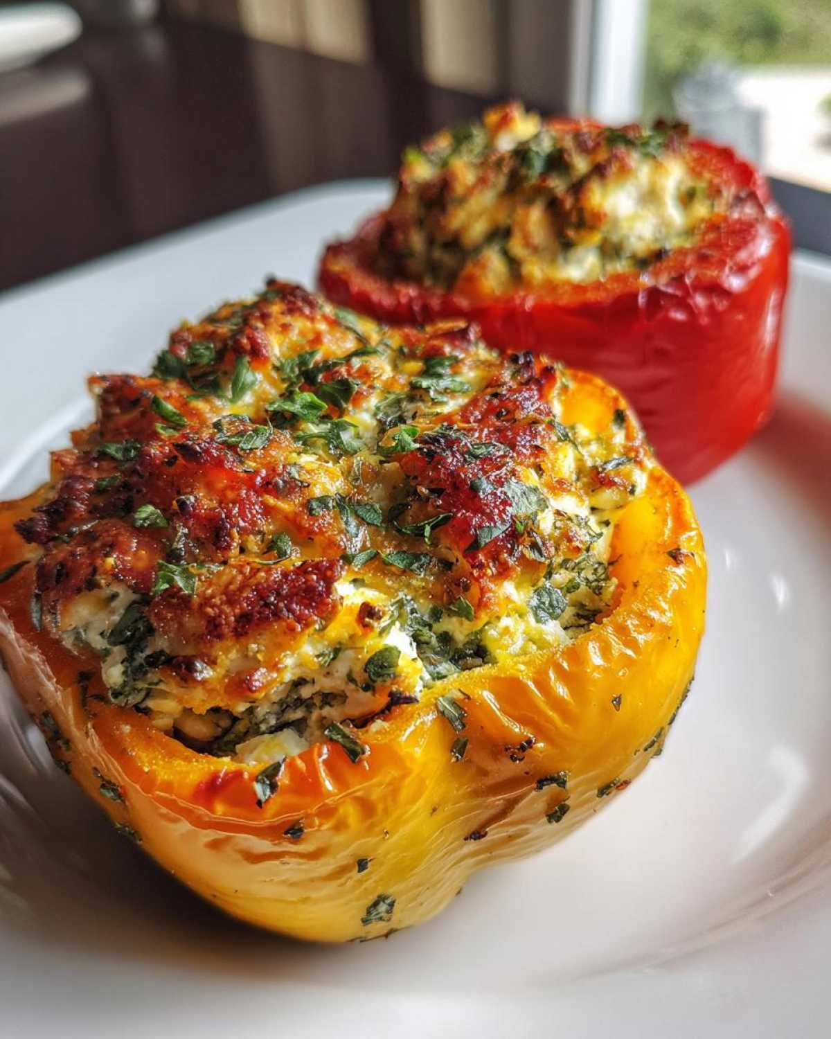 Feta Stuffed Peppers (Tiropita) - detail 4