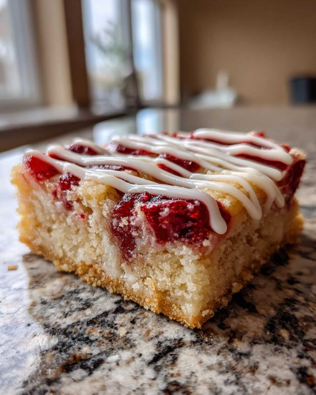 Frosted Cranberry Shortbread Bars - detail 2