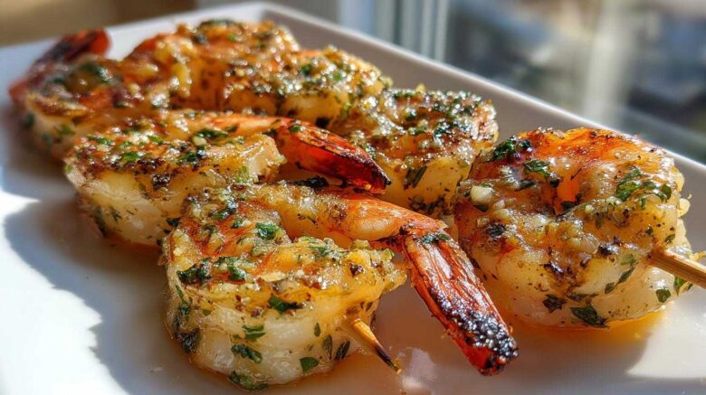 Garlic Butter Shrimp Skewers