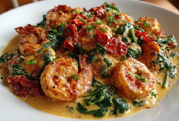 Garlic Butter Tuscan Shrimp