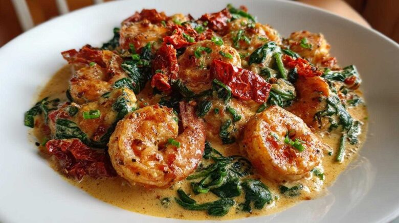 Garlic Butter Tuscan Shrimp