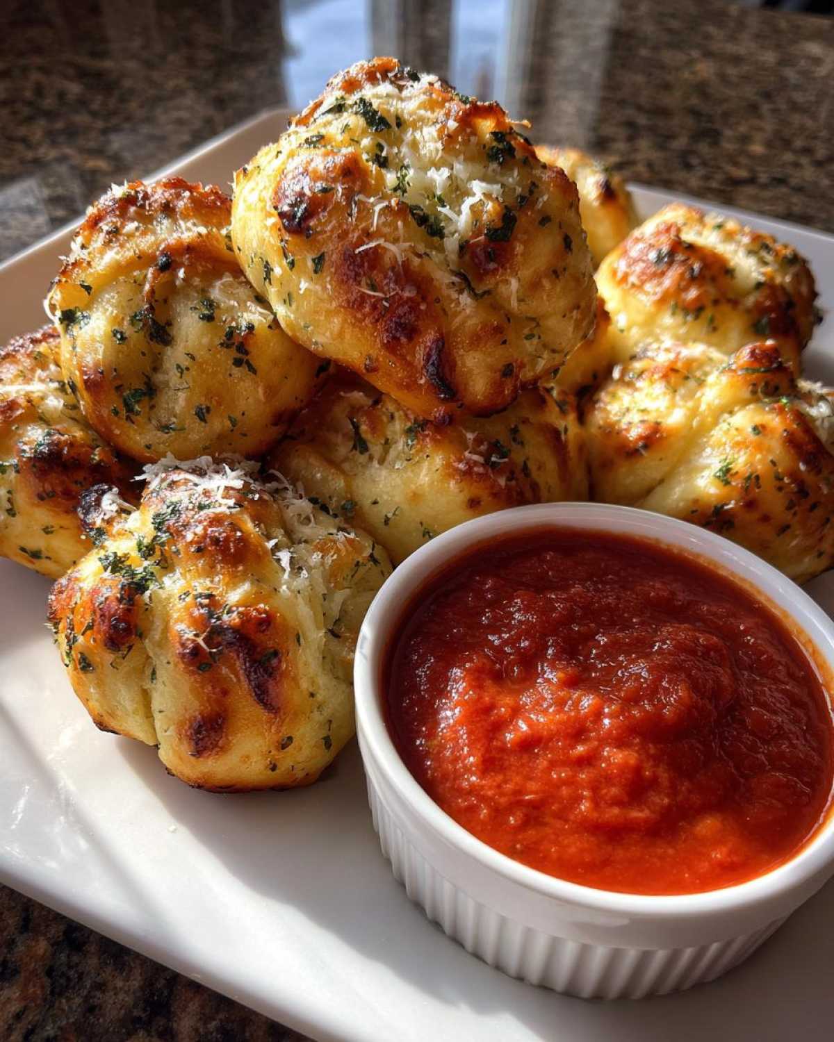 Garlic Knots with Marinara - detail 1