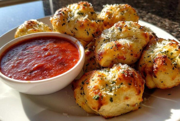 Garlic Knots with Marinara