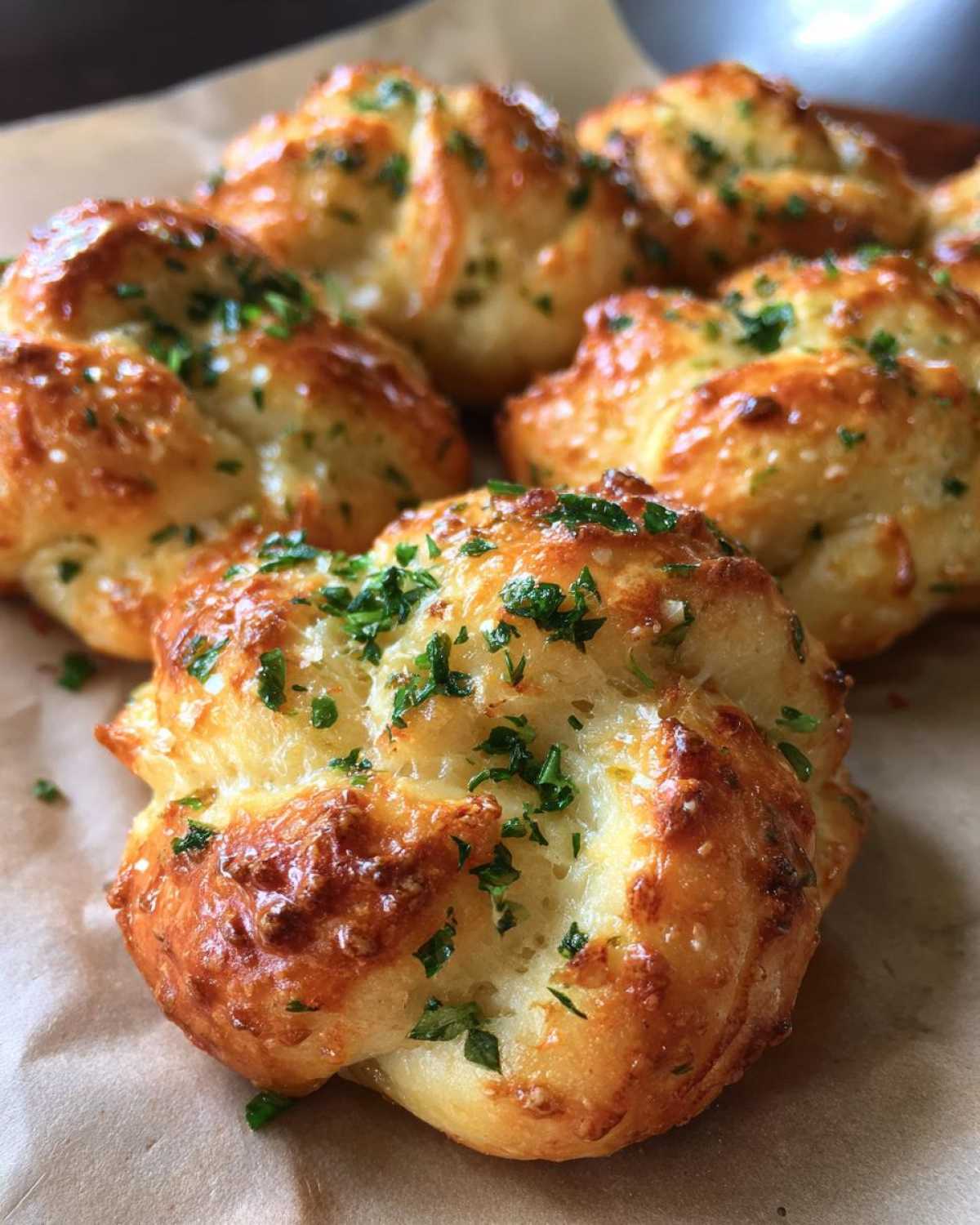 Garlic Parmesan Knots - detail 4