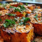 Garlic Parmesan Roasted Sweet Potatoes