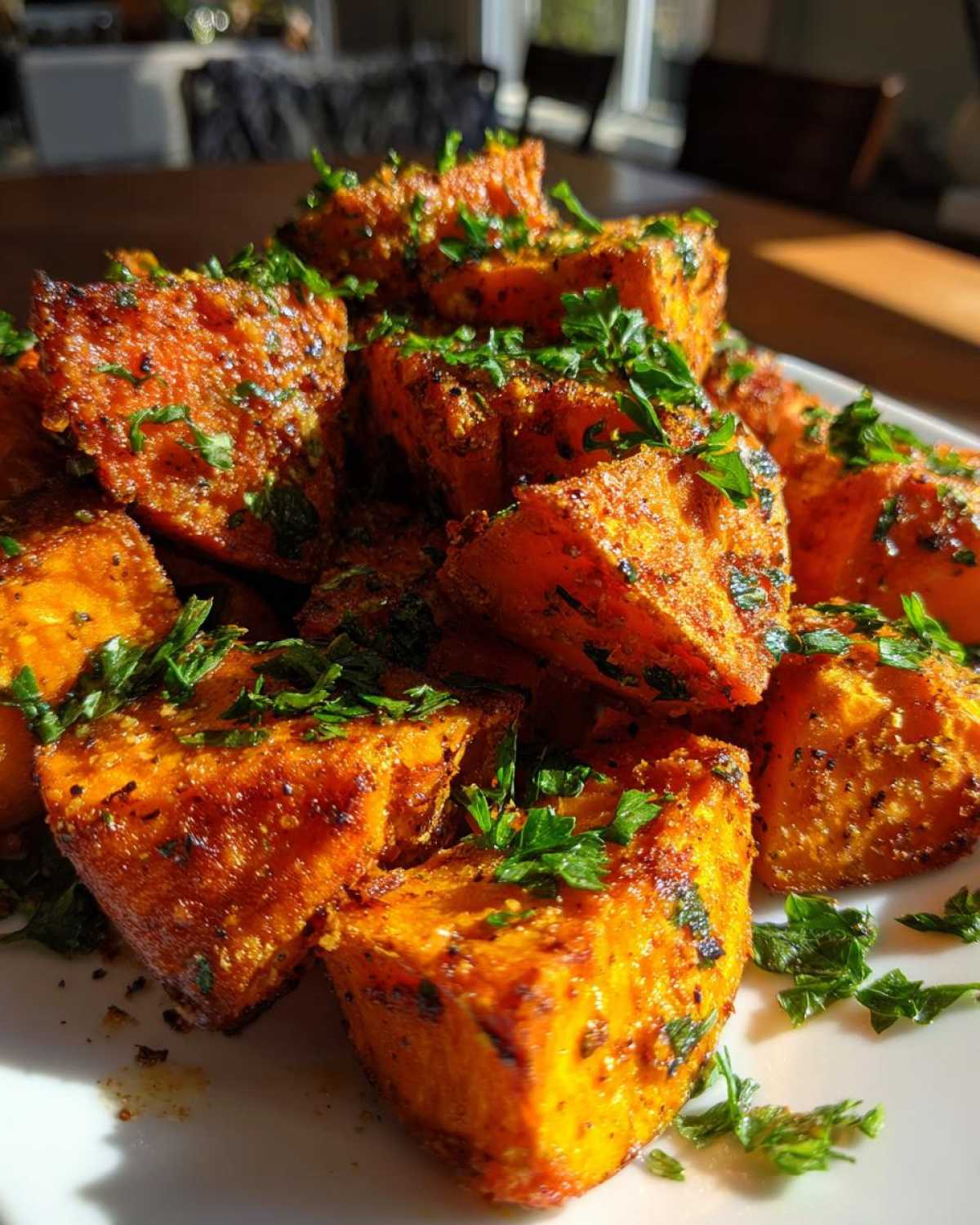 Garlic Parmesan Roasted Sweet Potatoes - detail 2