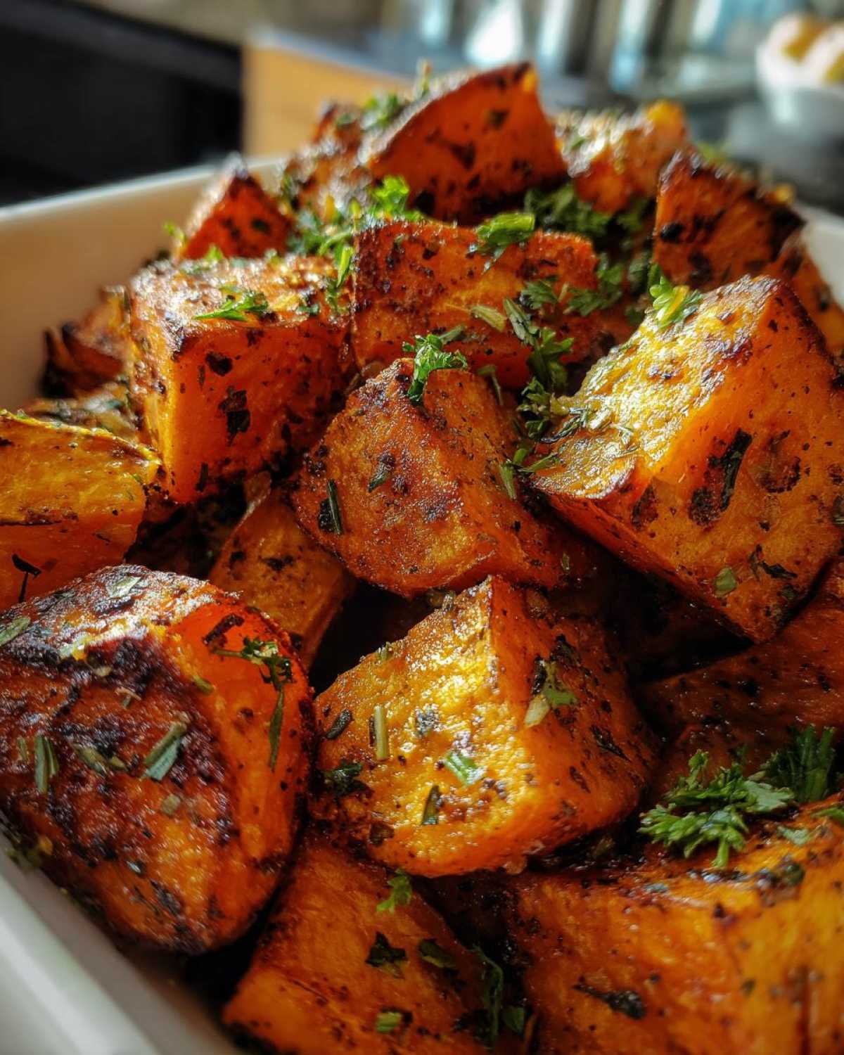 Garlic Parmesan Roasted Sweet Potatoes - detail 4