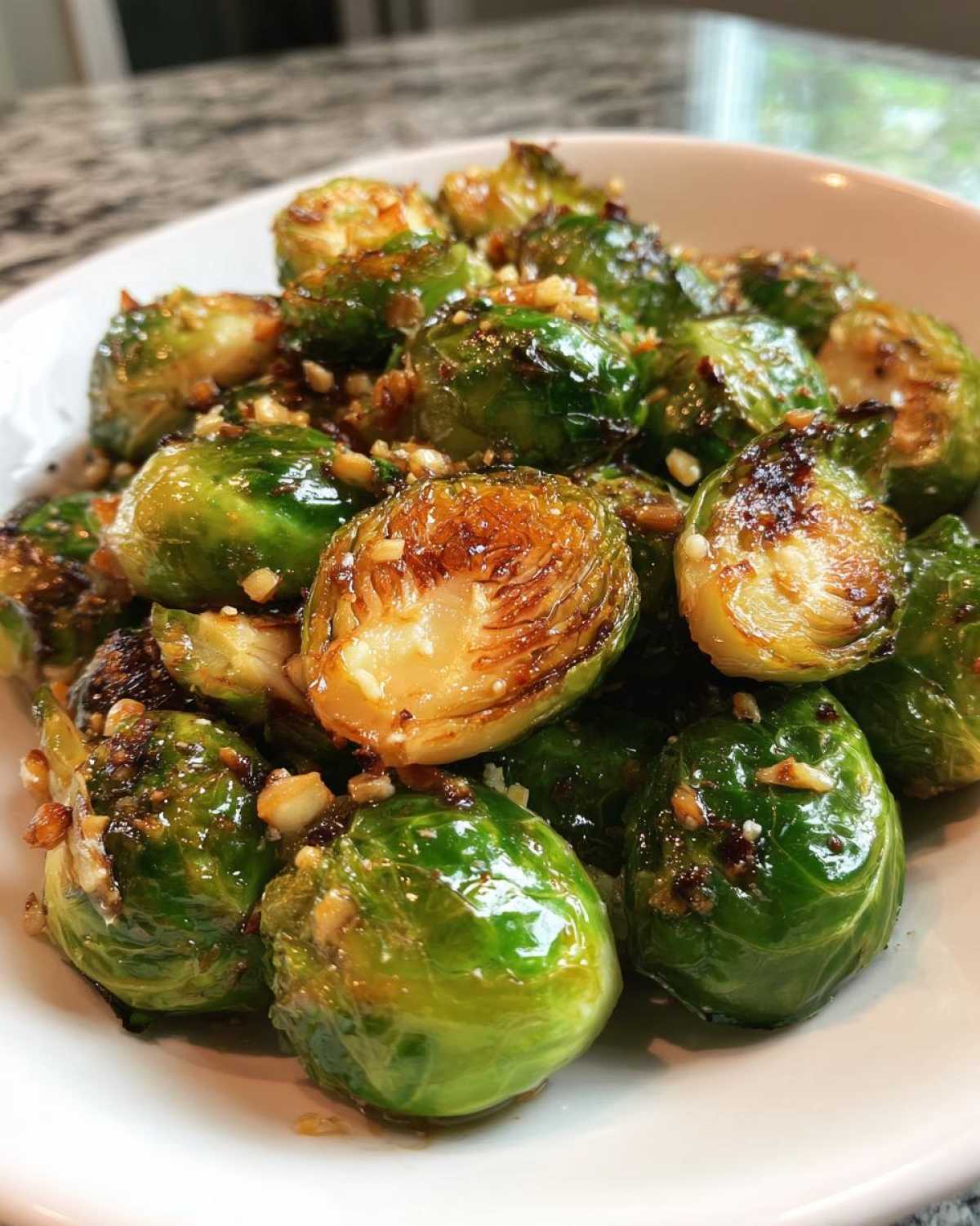 Garlic Roasted Brussels Sprouts - detail 3