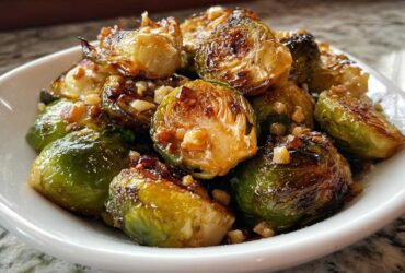 Garlic Roasted Brussels Sprouts