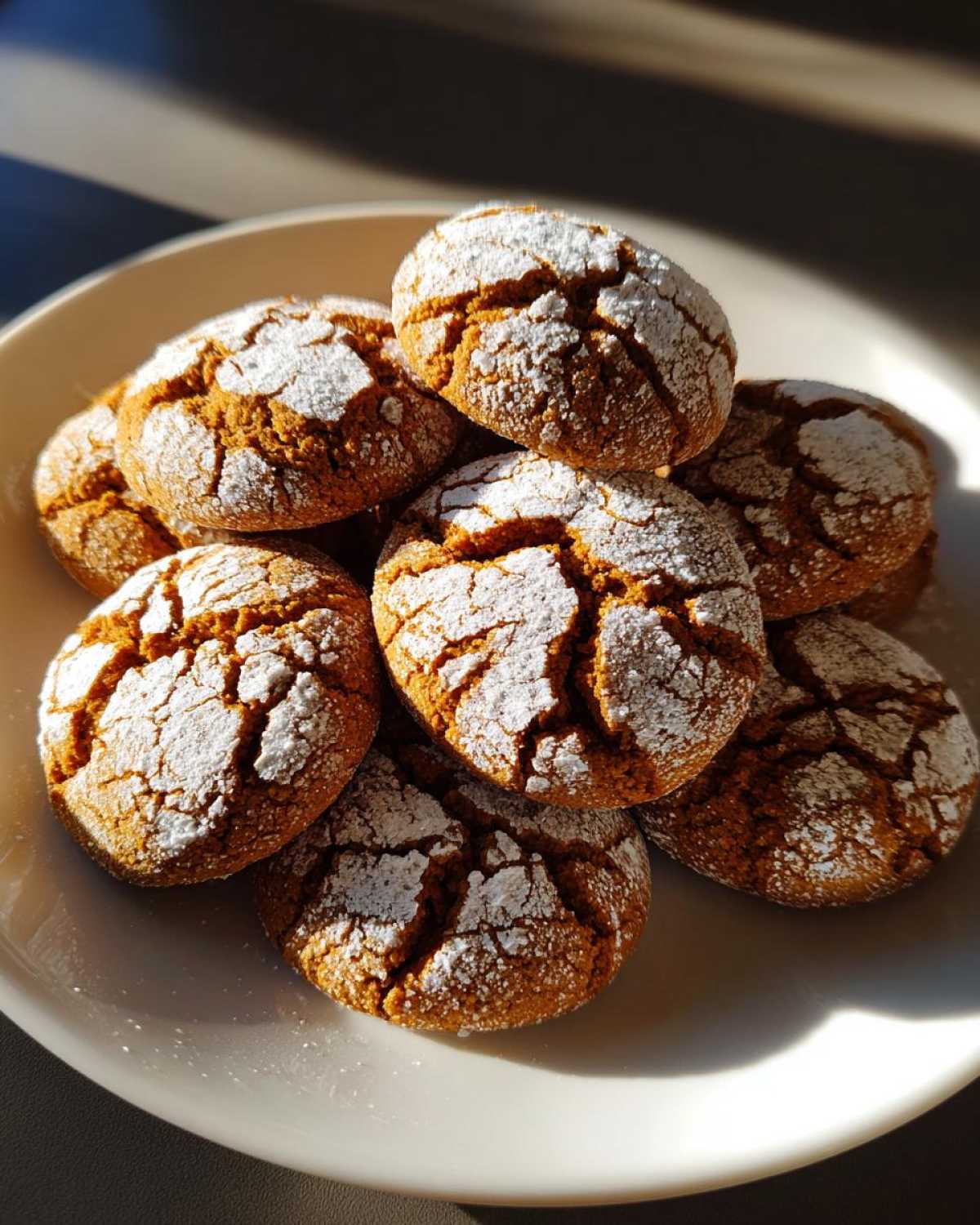 Gingerbread Crinkle Cookies - detail 2