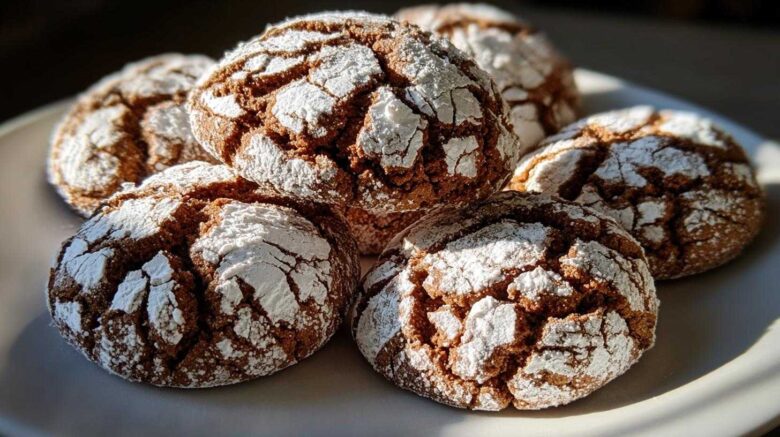 Gingerbread Crinkle Cookies