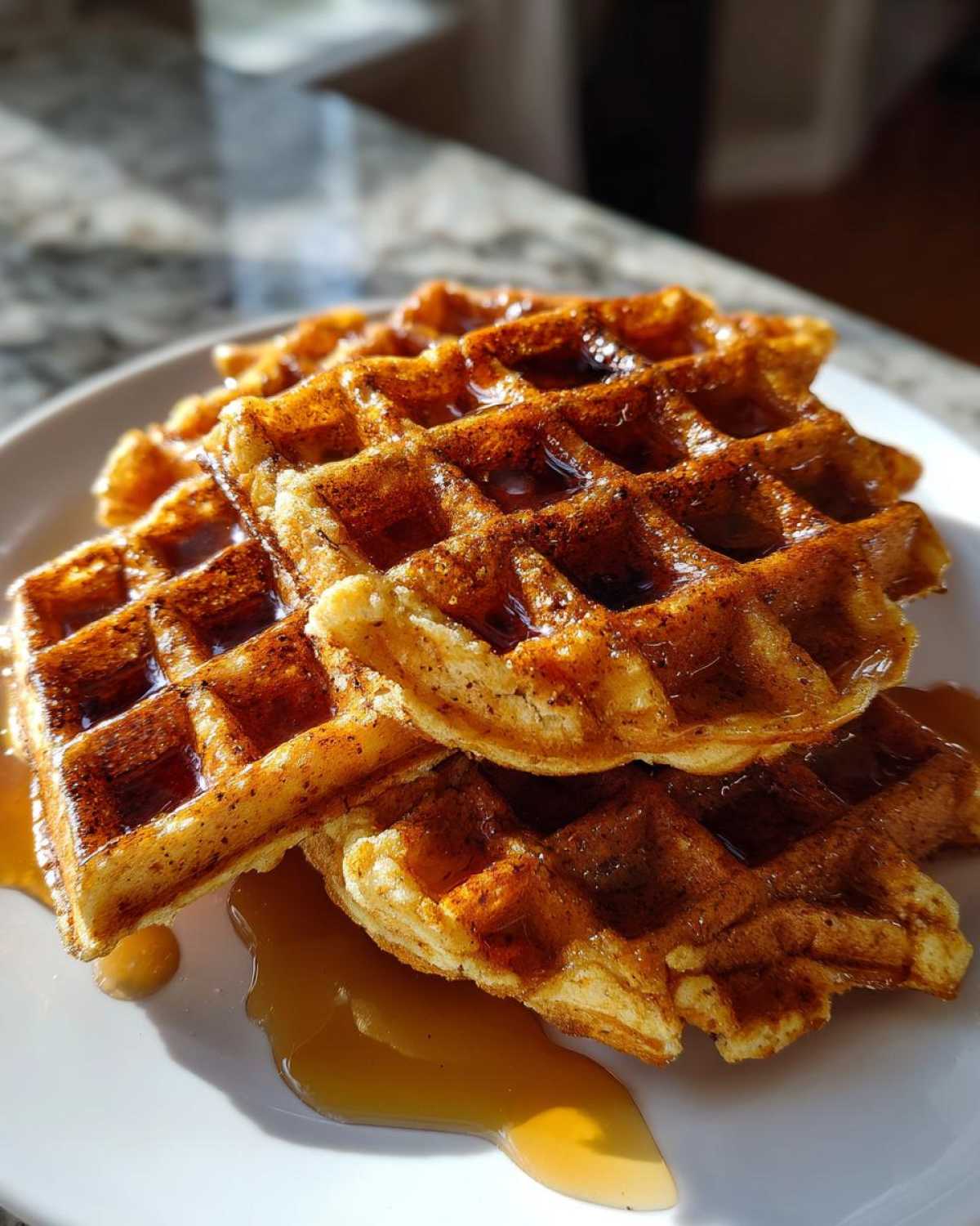 Gingerbread Waffles - detail 2