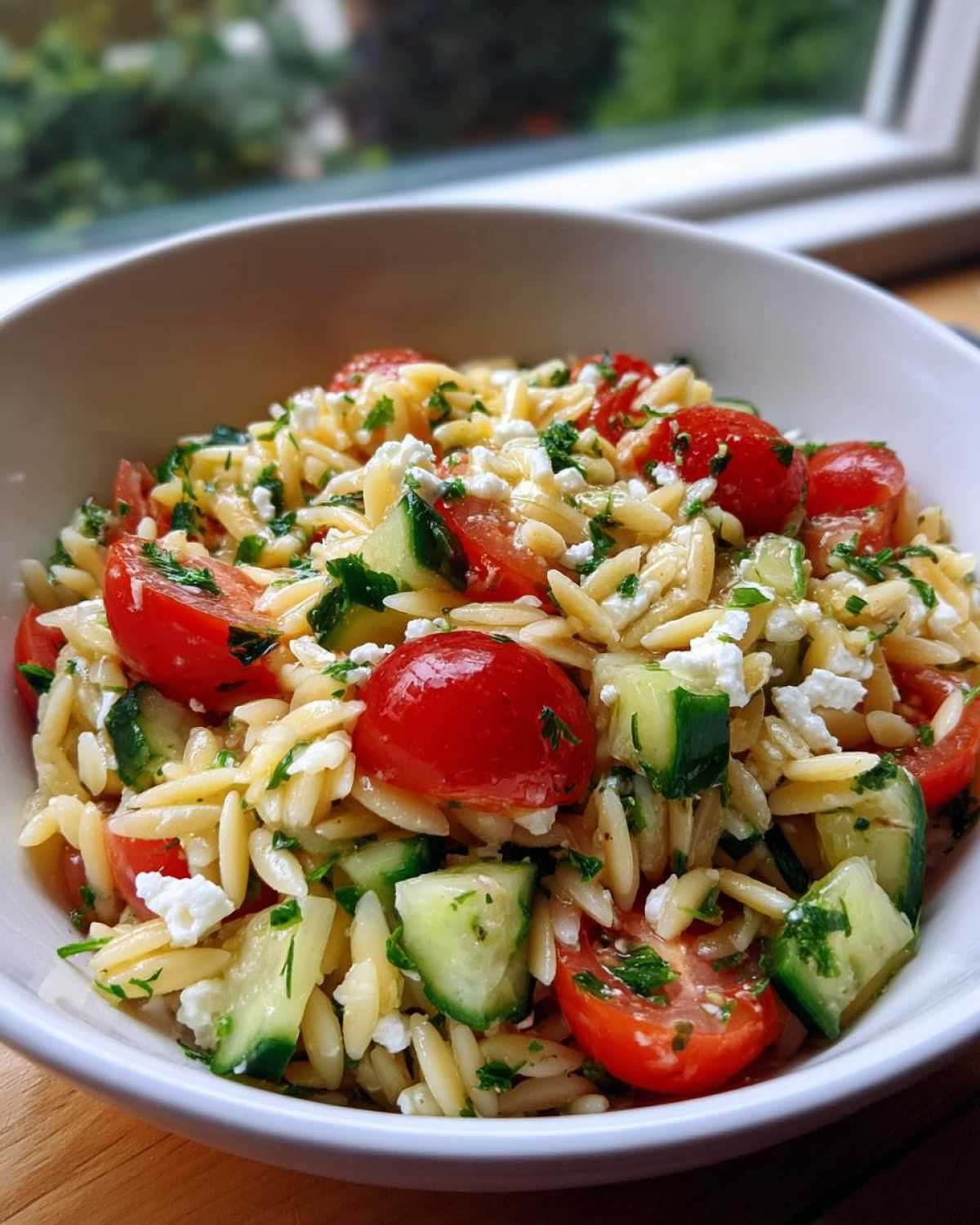 Greek Orzo Pasta Salad - detail 1