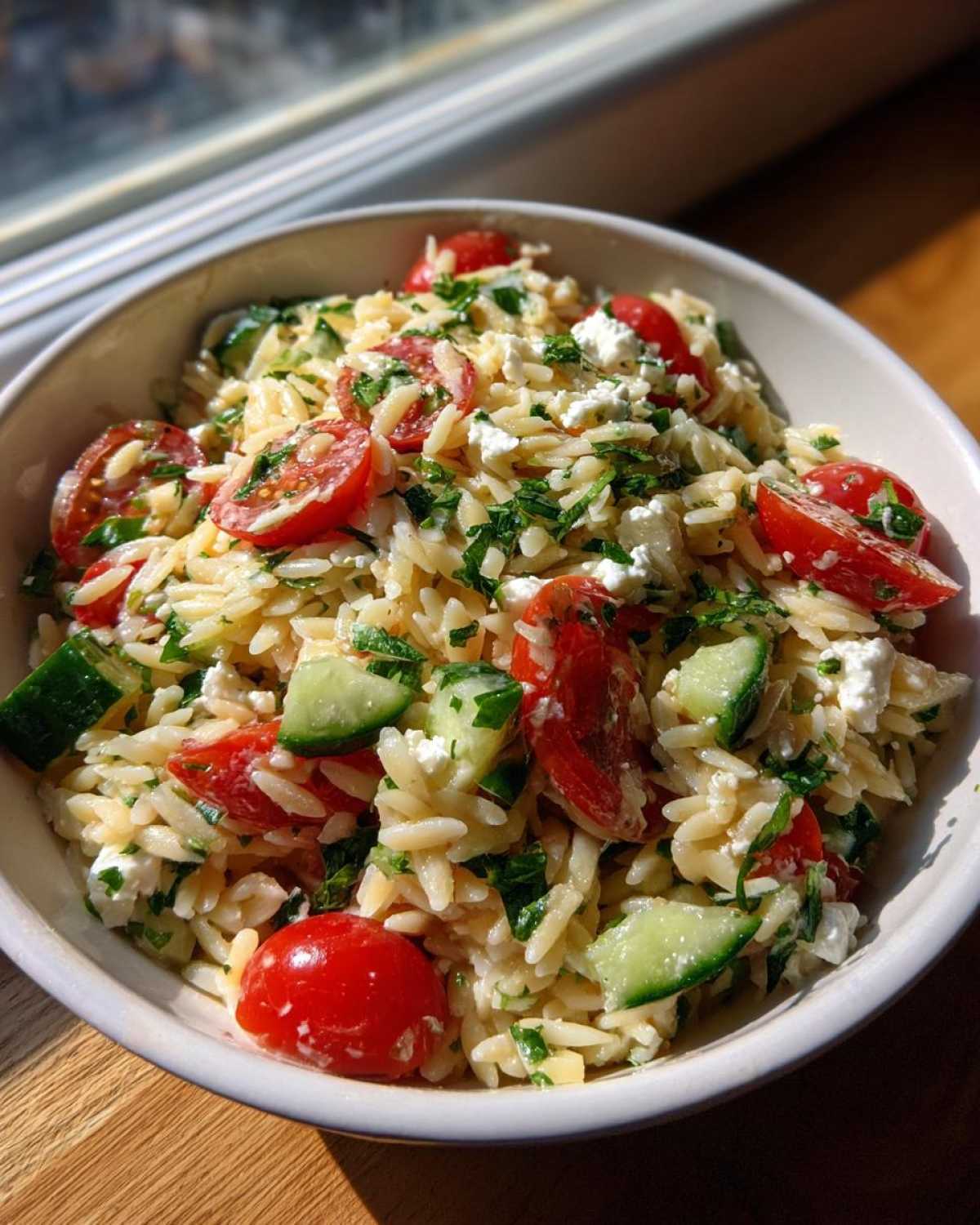 Greek Orzo Pasta Salad - detail 2