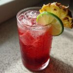 Hibiscus Pineapple Mocktail