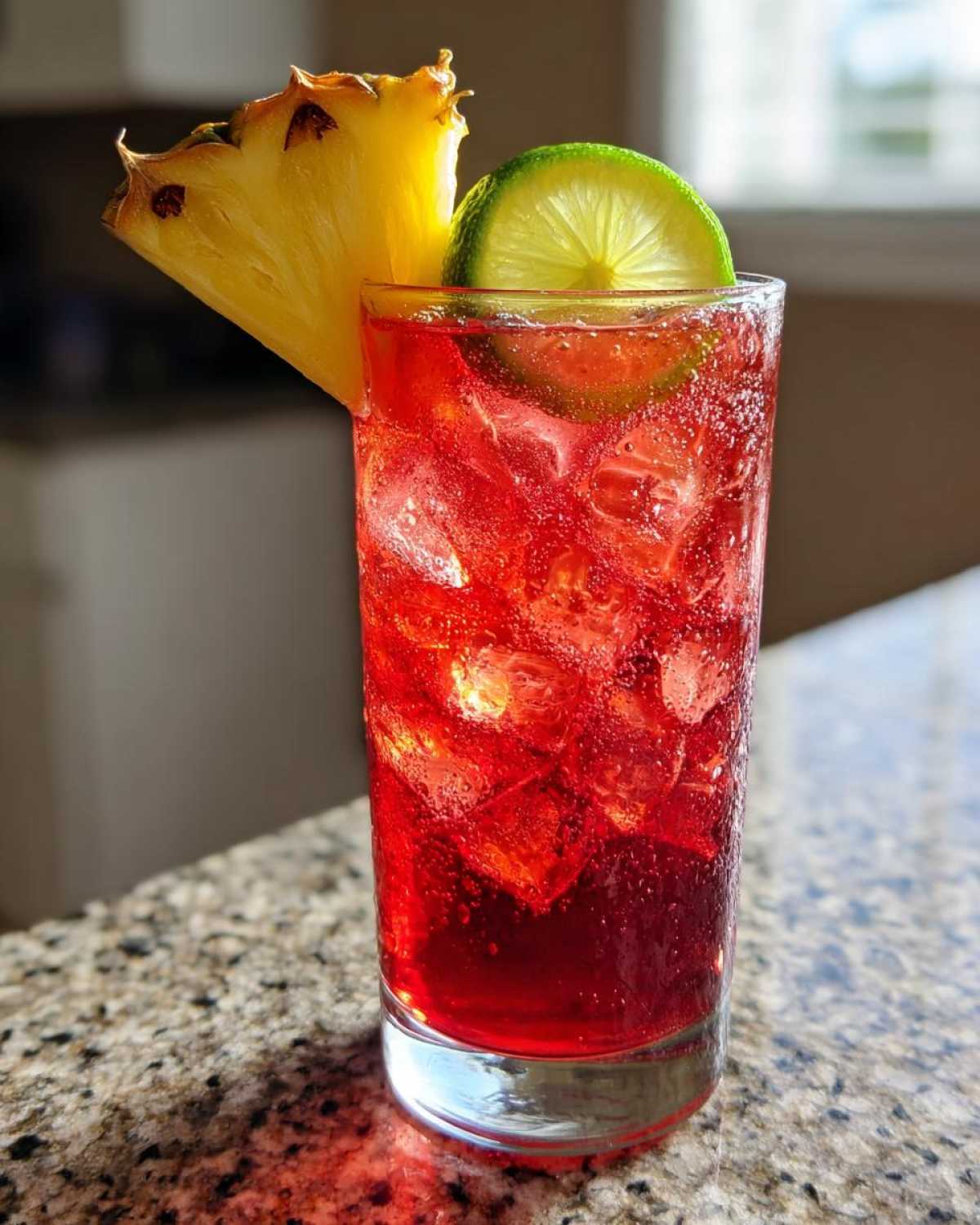 Hibiscus Pineapple Mocktail - detail 3
