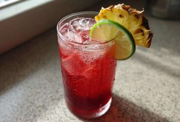 Hibiscus Pineapple Mocktail