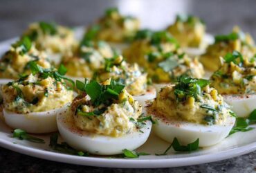 Holiday Deviled Eggs Wreath