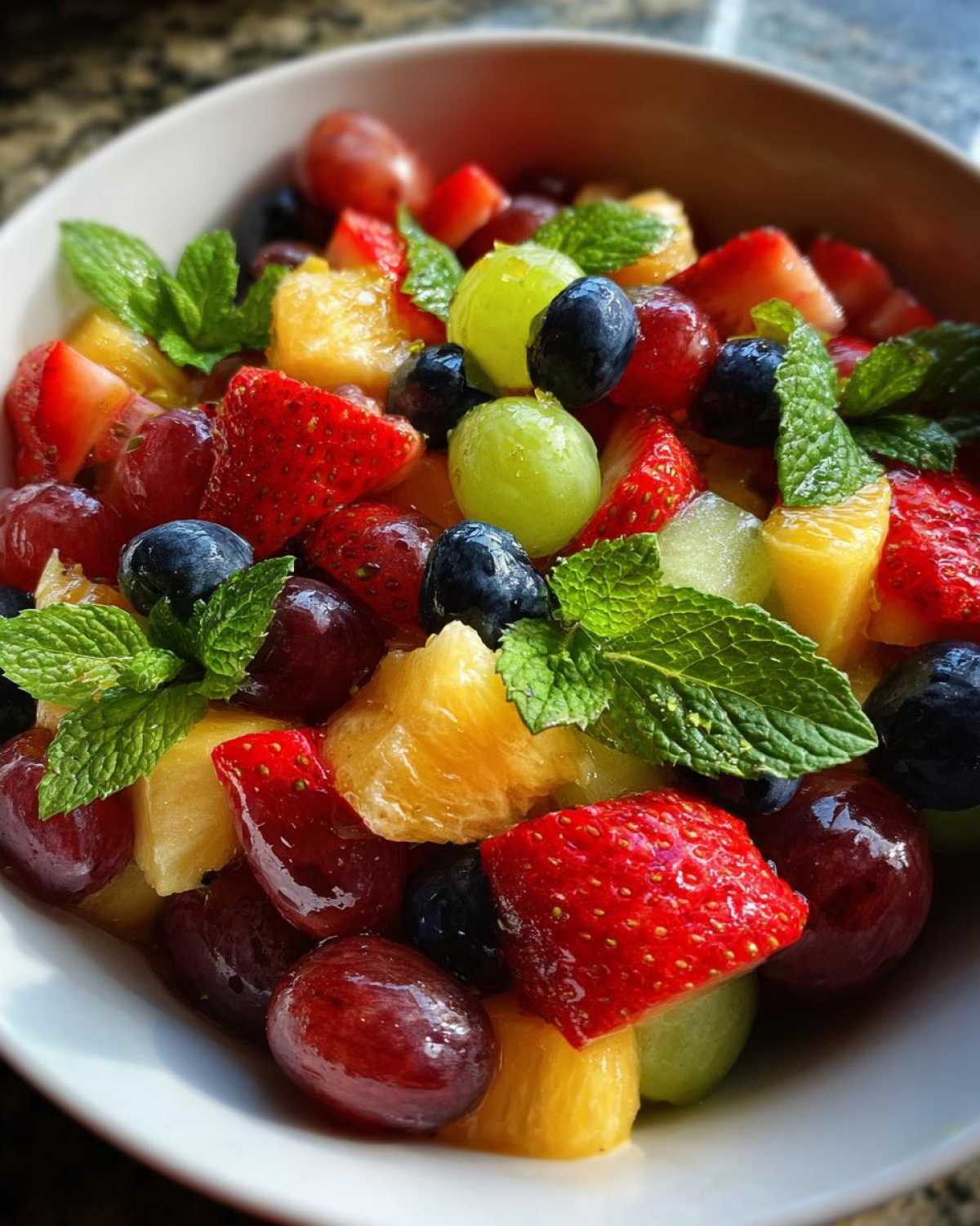 Holiday Fruit Salad with Honey Lime Dressing - detail 4