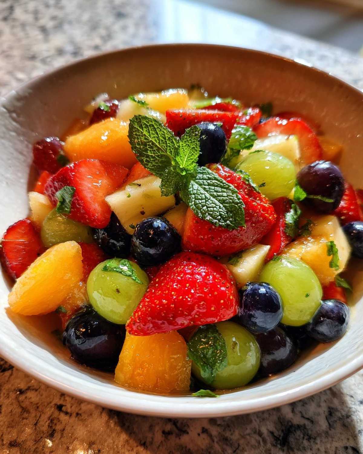 Holiday Fruit Salad with Honey Lime Dressing - detail 1