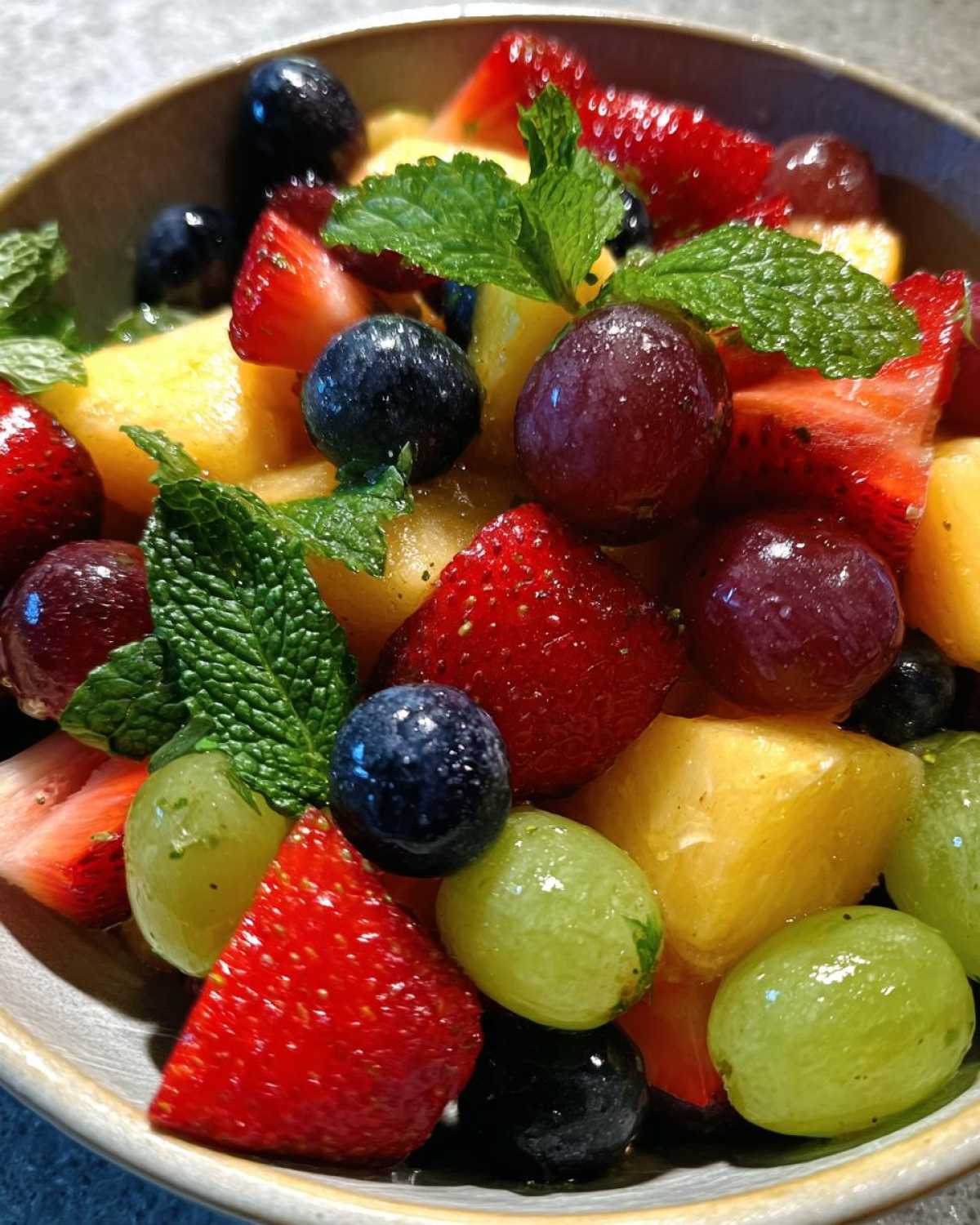Holiday Fruit Salad with Honey Lime Dressing - detail 3