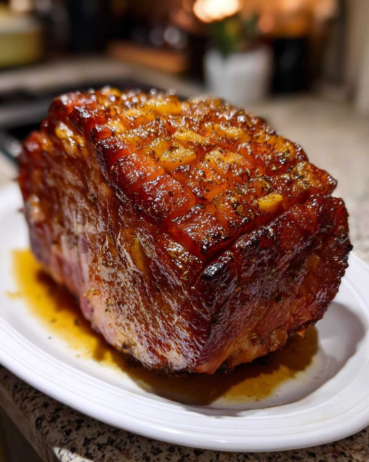 Holiday Ham with Pineapple Glaze - detail 2