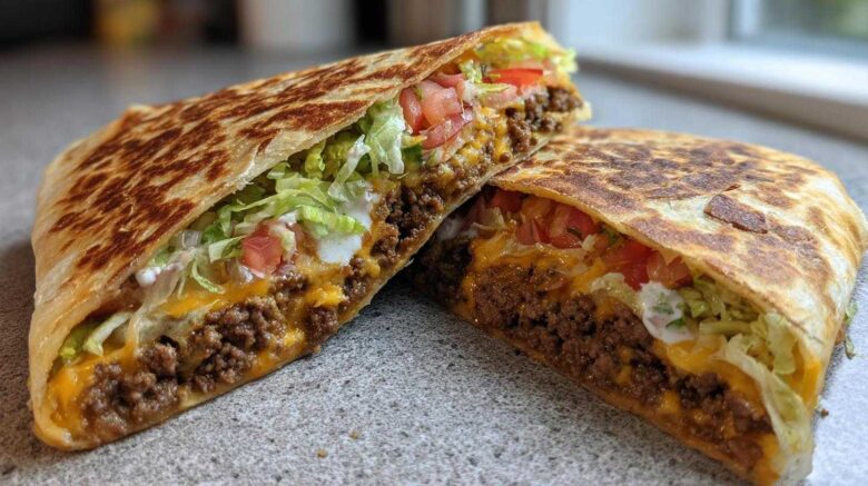 Homemade Crunchwrap Supreme