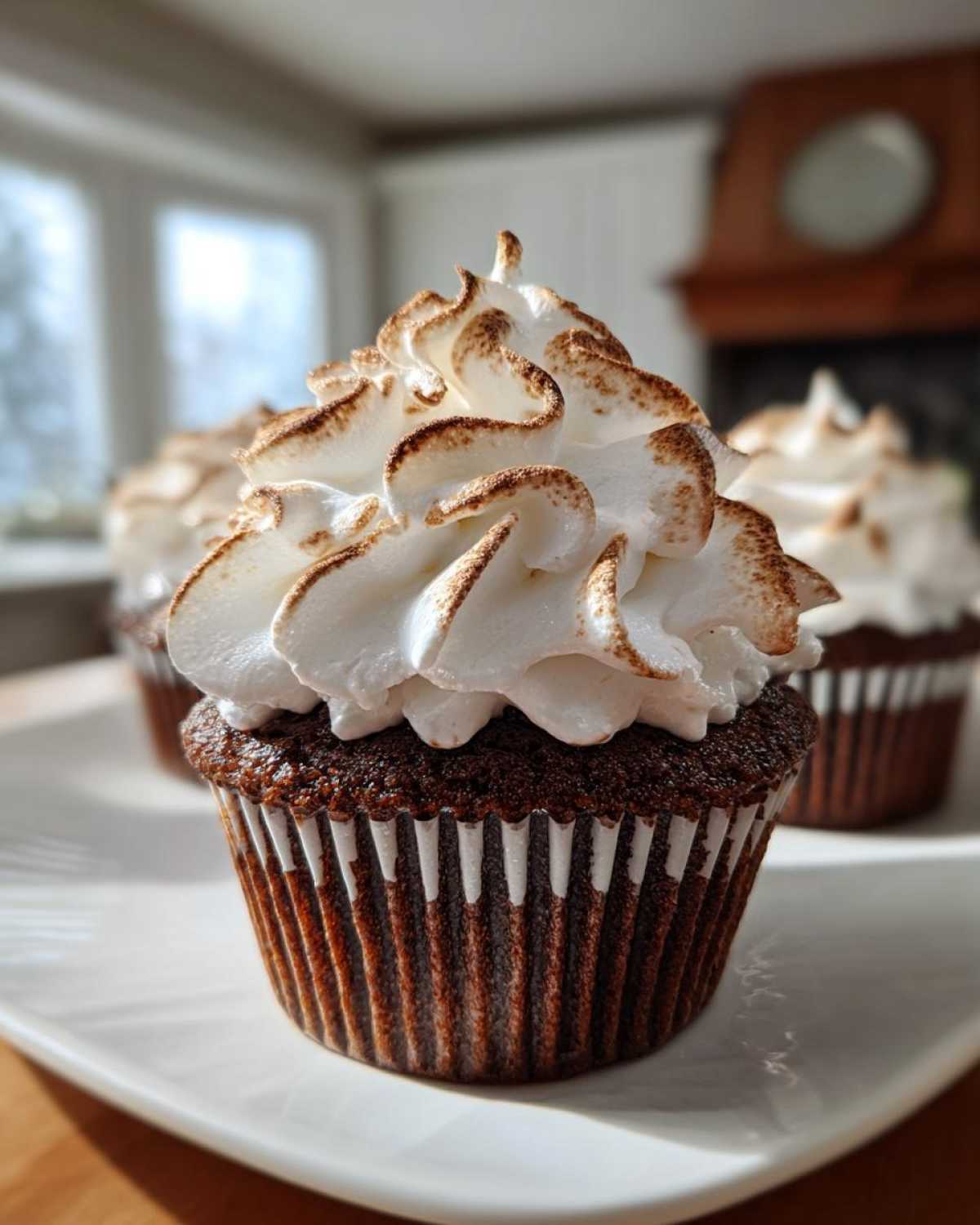 Hot Cocoa Cupcakes with Marshmallow Frosting - detail 1