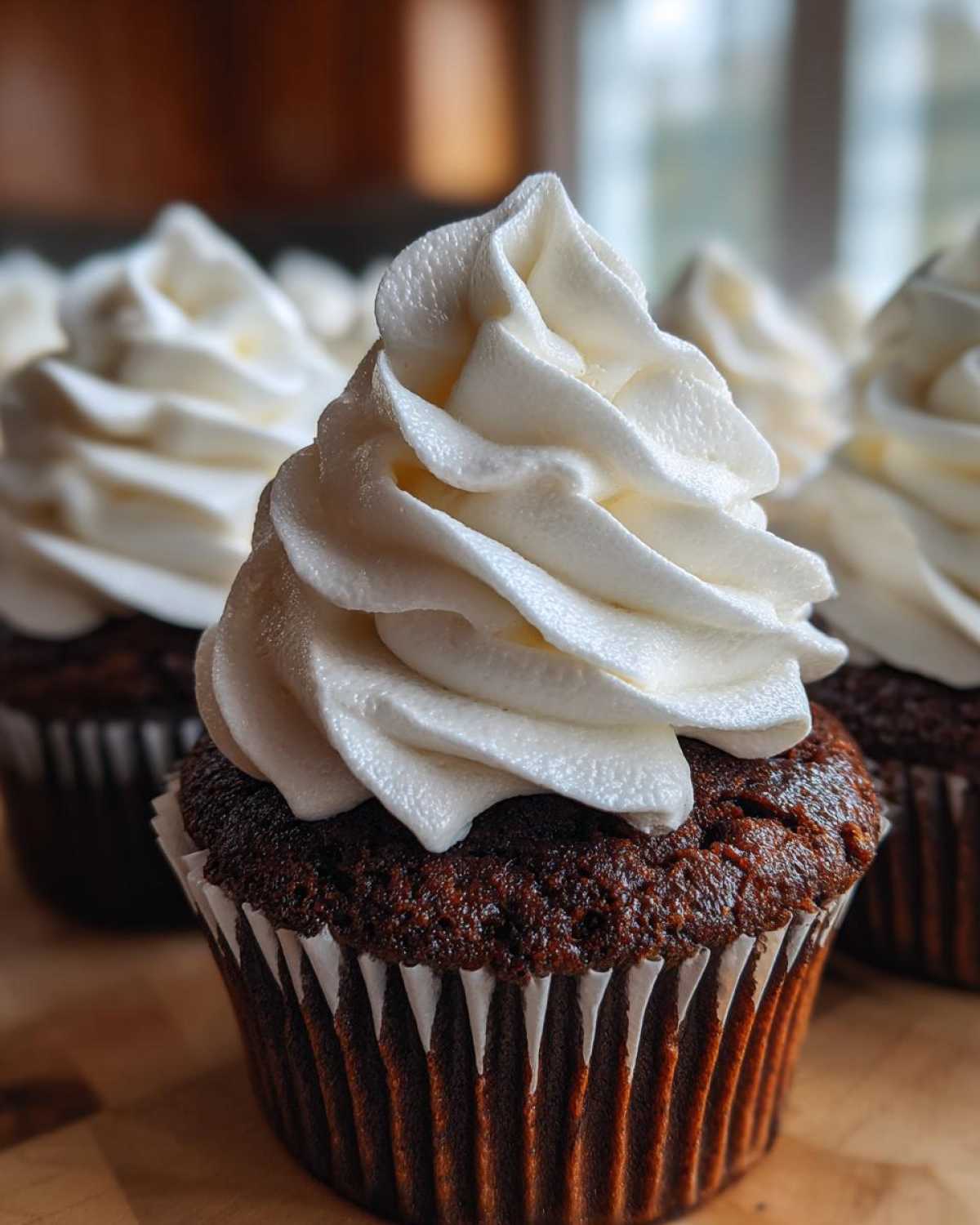 Hot Cocoa Cupcakes with Marshmallow Frosting - detail 2