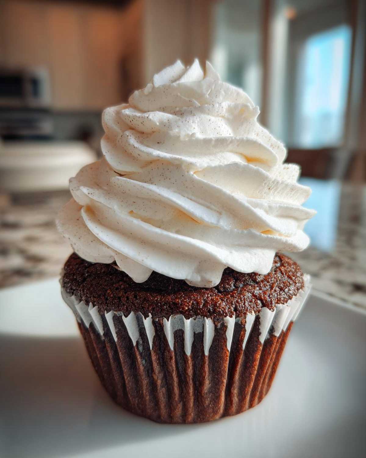 Hot Cocoa Cupcakes with Marshmallow Frosting - detail 4