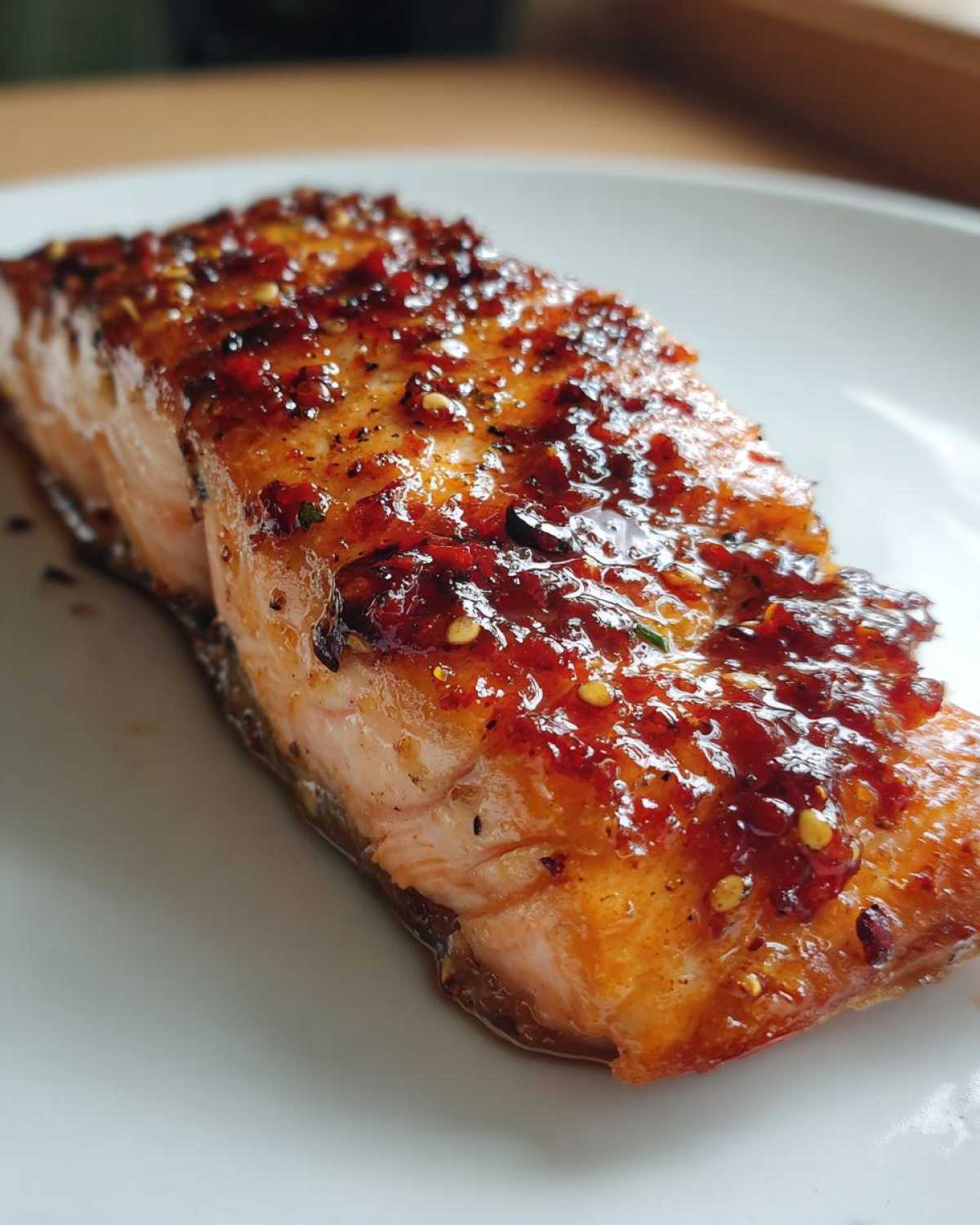 Hot Honey Glazed Salmon - detail 1