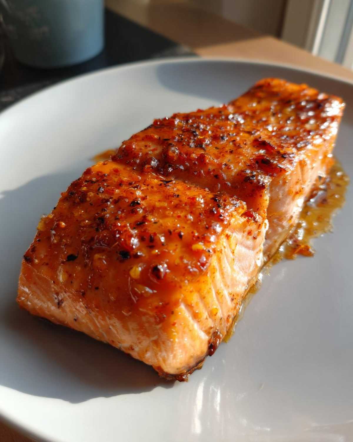 Hot Honey Glazed Salmon - detail 3