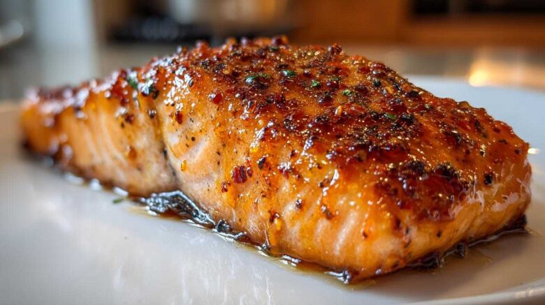Hot Honey Glazed Salmon