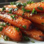 Hot Honey Roasted Carrots