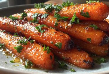 Hot Honey Roasted Carrots