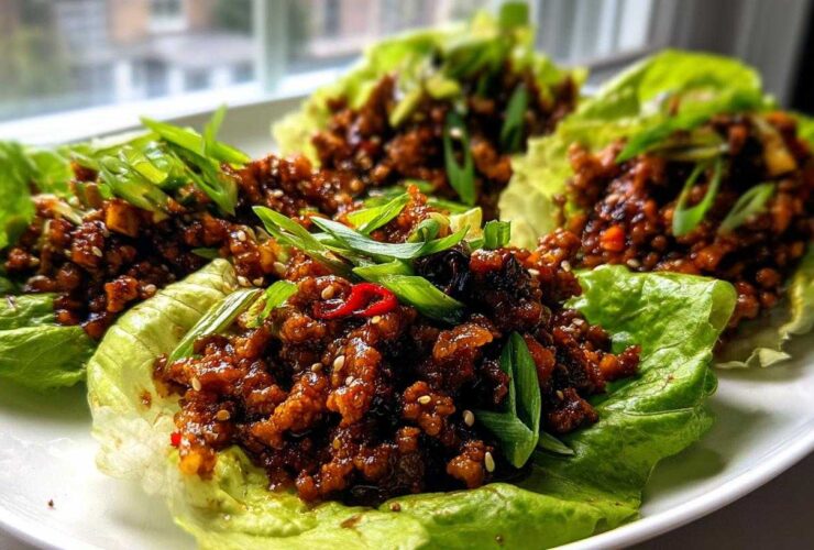 Korean BBQ Beef Lettuce Cups
