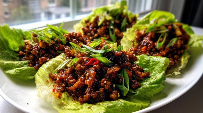 Korean BBQ Beef Lettuce Cups