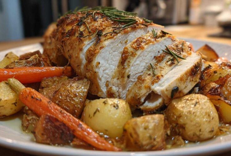 Lemon Herb Roast Chicken & Veggies