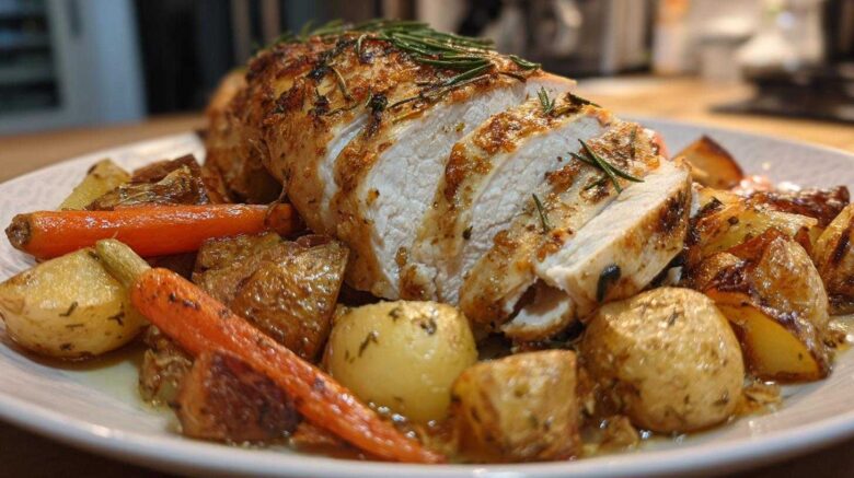 Lemon Herb Roast Chicken & Veggies