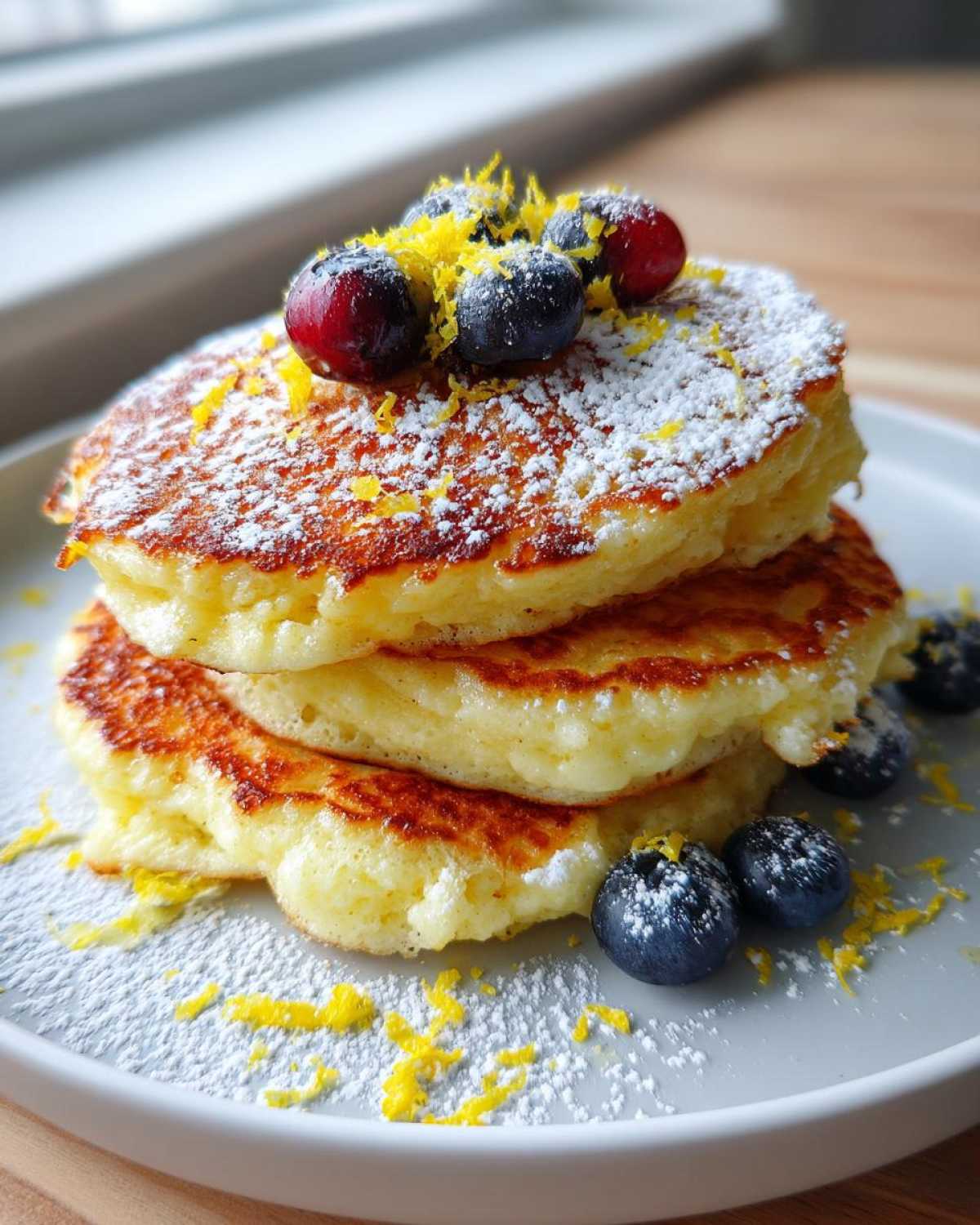 Lemon Ricotta Pancakes - detail 1