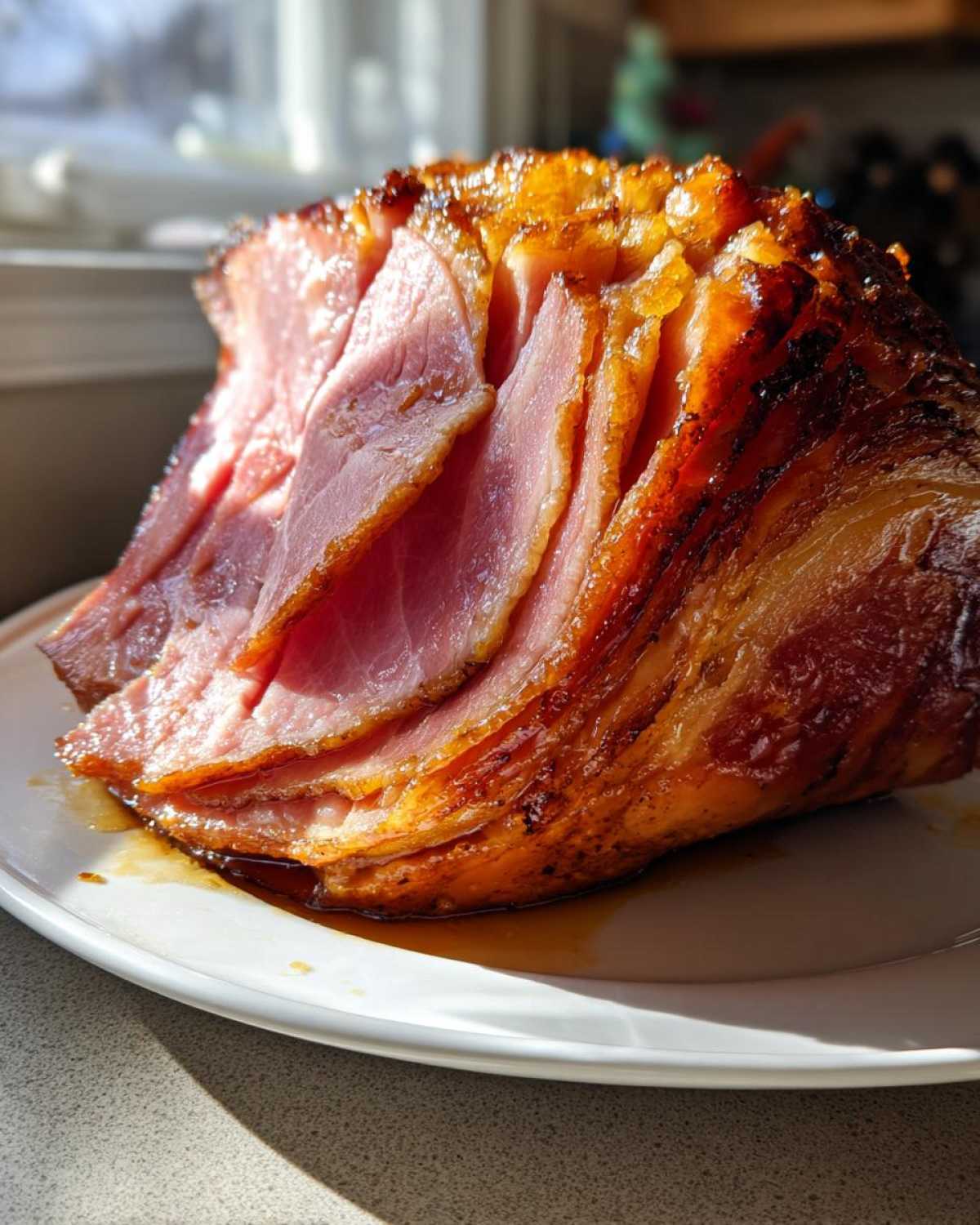 Maple-Glazed Holiday Ham - detail 1