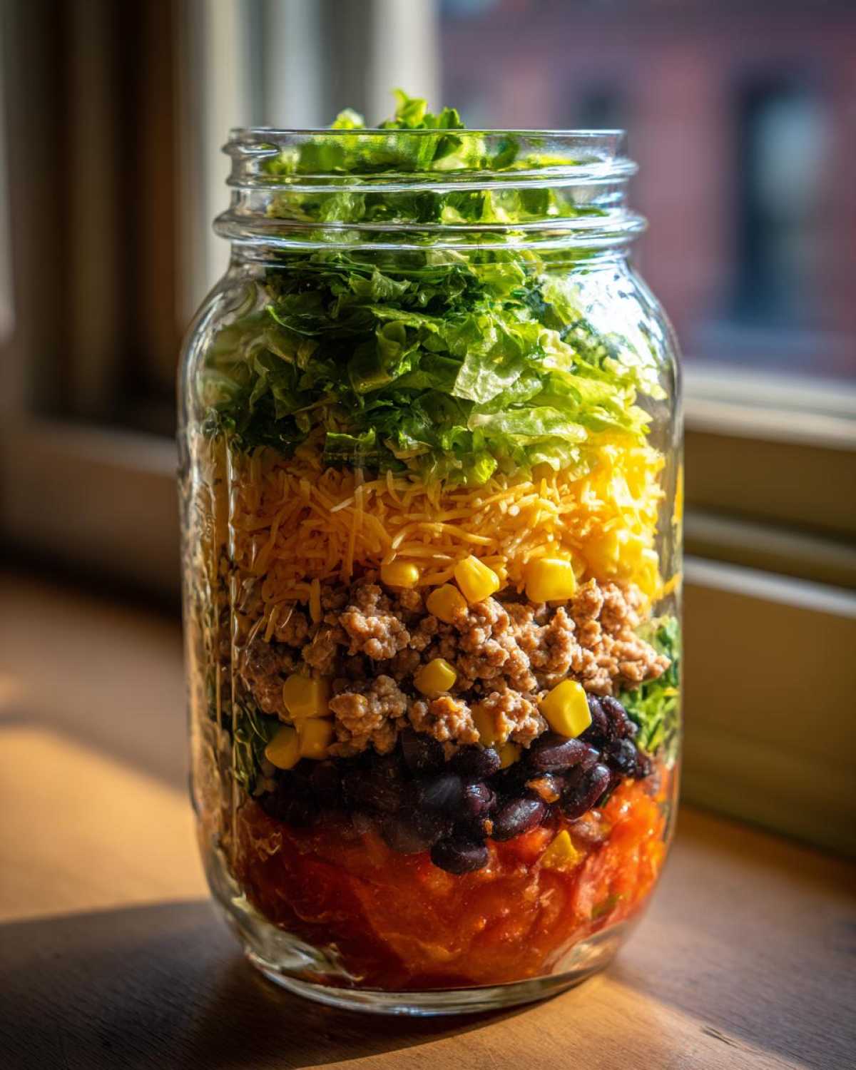 Mason Jar Taco Salad - detail 3
