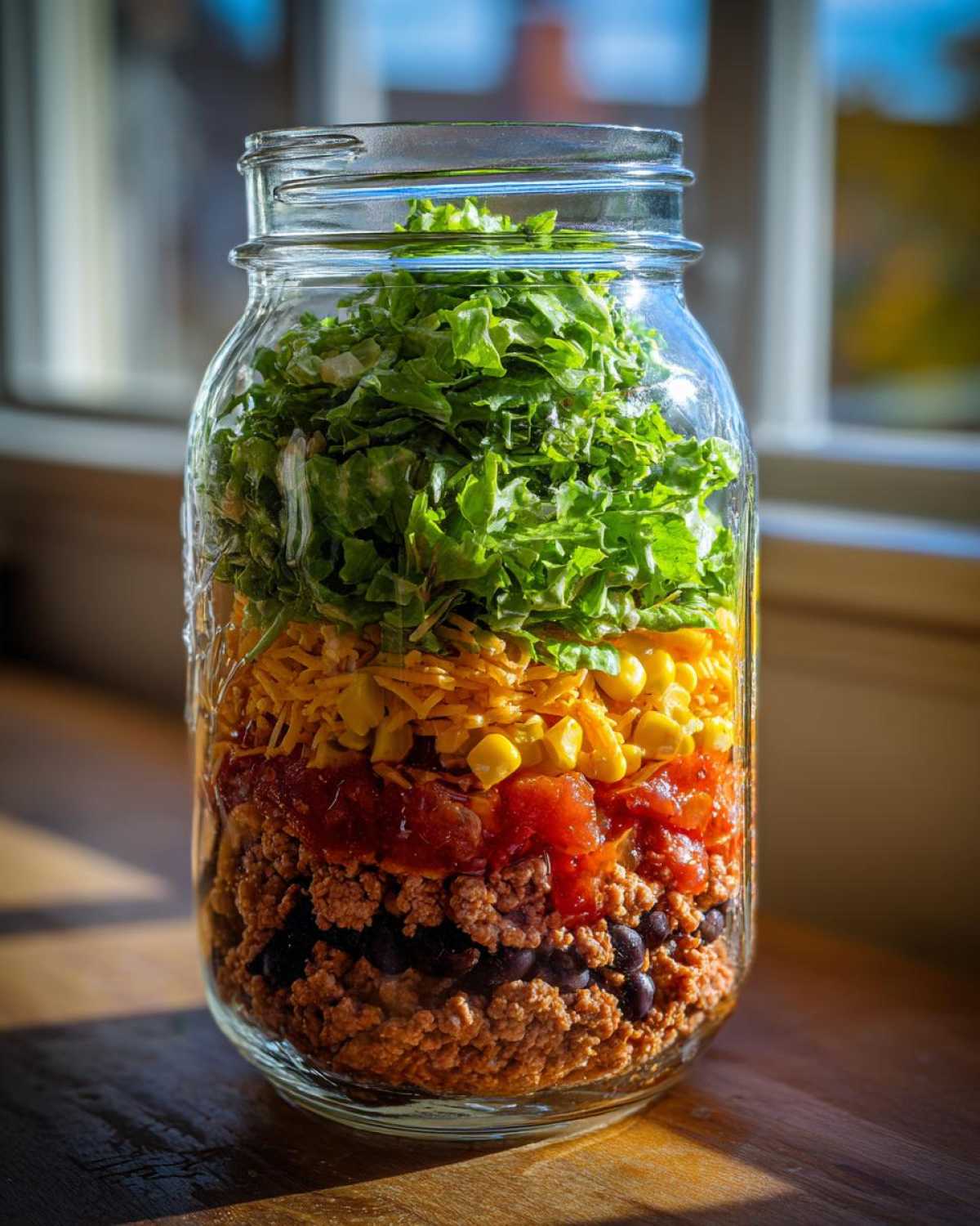 Mason Jar Taco Salad - detail 4