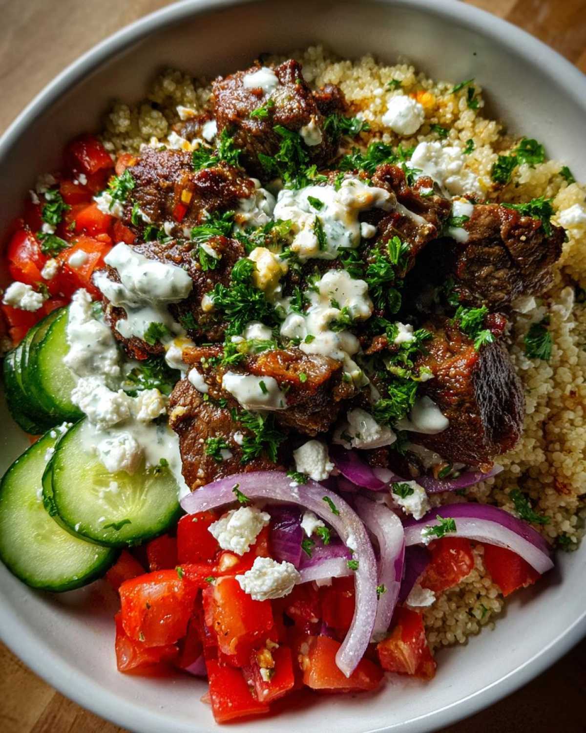 Mediterranean Lamb Bowls - detail 3